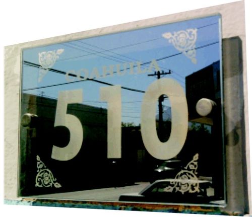 señalización numero de casa